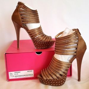 Shoedazzle | Jessimae Bronze Gold heels